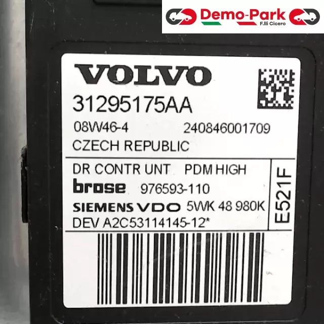 ALZAVETRO ANT DX S40 Volvo S40 976593-110 1