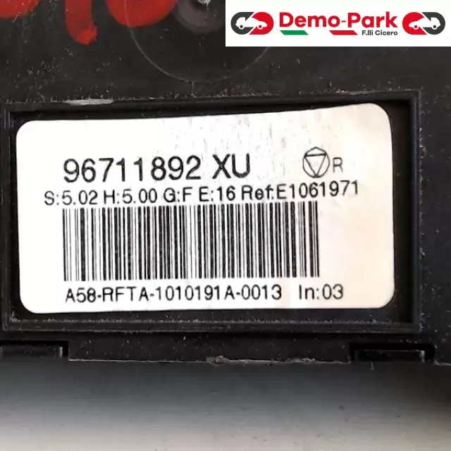 COMANDO CLIMA CITROEN C3 PICASSO CitroЁn C3 PICASSO 96711892 XU 2
