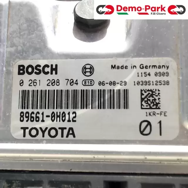 CENTRALINA MOTORE TOYOTA AYGO Toyota AYGO 89661-0H012 / 0 261 208 704 1