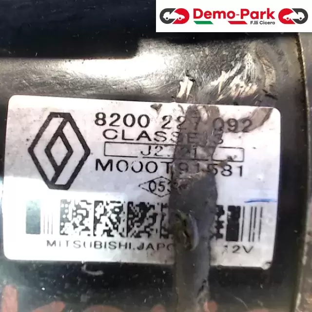 MOTORINO AVVIAMENTO RENAULT KANGOO 1.5 Renault KANGOO - 1.5 DCI 8200 227 092 2