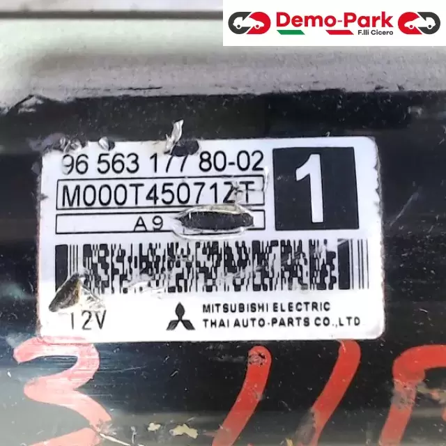 MOTORINO D'AVVIAMENTO CITROEN C3 1.1B CitroЁn C3 - 1.1 96 563 177 80-02 2