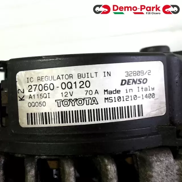 ALTERNATORE TOYOTA AYGO 1.0 70A Toyota AYGO 1.0 27060-0Q120 2