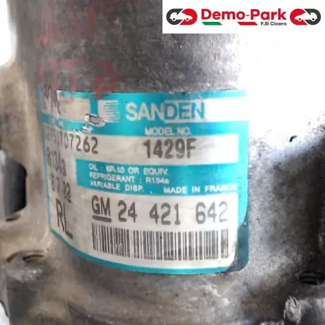 COMPRESSORE ARIA CONDIZIONATA CORSA Opel CORSA - 1.7 DTI 02755707262   1429F  R134a 0