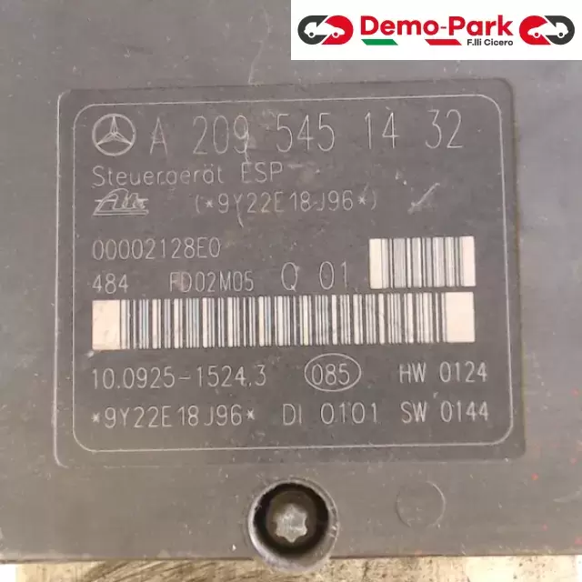 GRUPPO ABS MERCEDES C220 Mercedes-benz CLASSE C - 220 CDI A 209 545 14 32 0