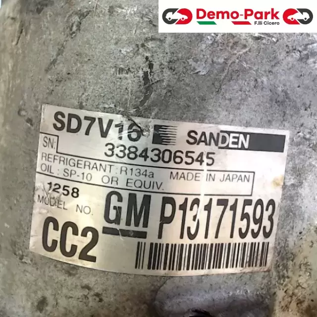 COMPRESSORE A/C FIAT CROMA 1.9 MJT Fiat CROMA - 1.9 Mjet P13171593 / CC2 3
