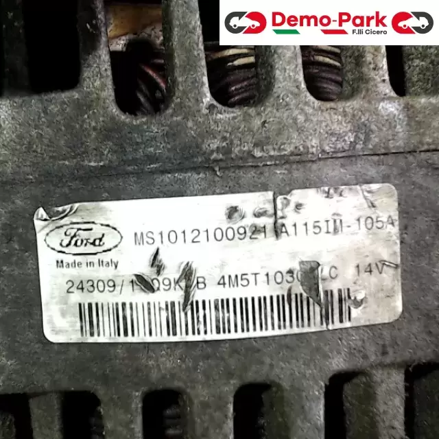ALTERNATORE FORD C-MAX 1.8 105A Ford C-MAX 1.8 TDCI MS1012100921 2
