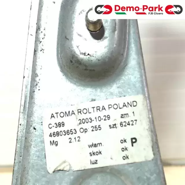 ALZAVETRO MANUALE POST. DX Fiat panda 46803653 2