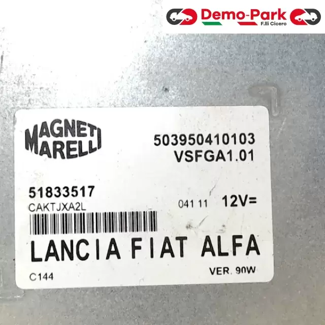 CENTRALINA MODULO RADIO  Fiat GRANDE PUNTO EVO 199 503950410103  51833517 1