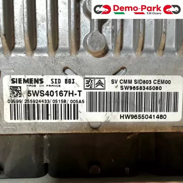 CENTRALINA MOTORE Peugeot 407 2.0 HDI 5WS40167H-T 2