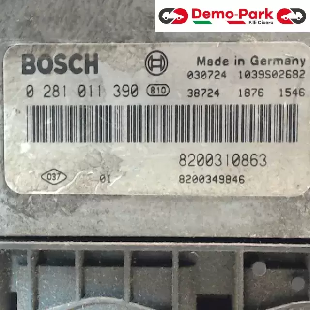 CENTRALINA MOTORE Renault SCENIC 1.9 DCI 8200310863 1