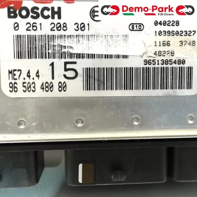 CENTRALINA MOTORE Peugeot 307 CC 1.6 16V 9650348080 2