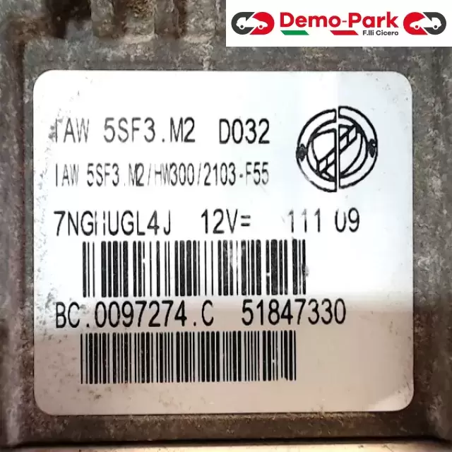 CENTRALINA MOTORE  Fiat GRANDE PUNTO EVO 199 51847330 1