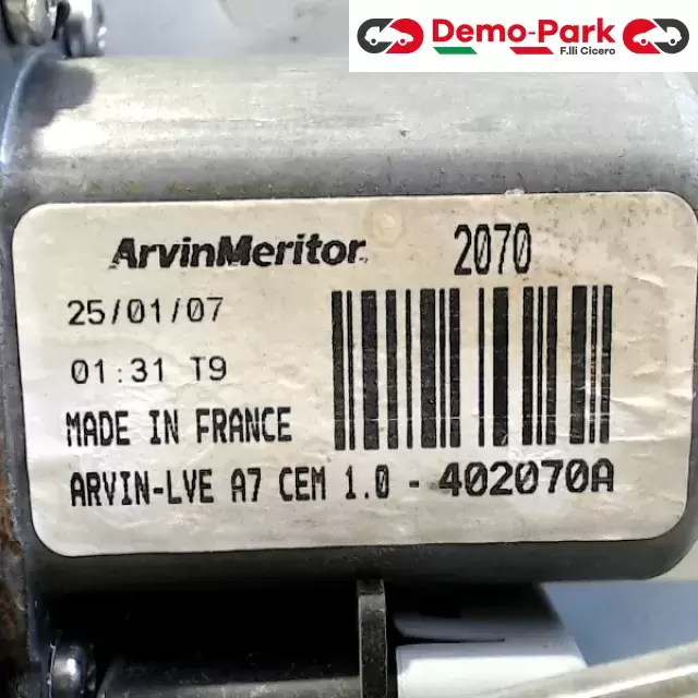 ALZAVETRO POSTERIORE DX Peugeot 207 402070A 2