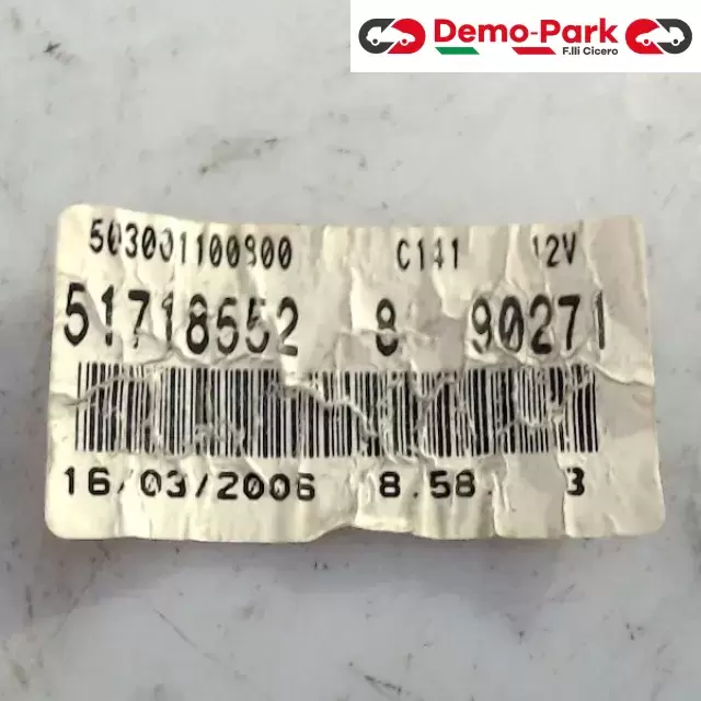 QUADRO STRUMENTI Fiat GRANDE PUNTO - 1.3 Mjet 90CV 51718552 2