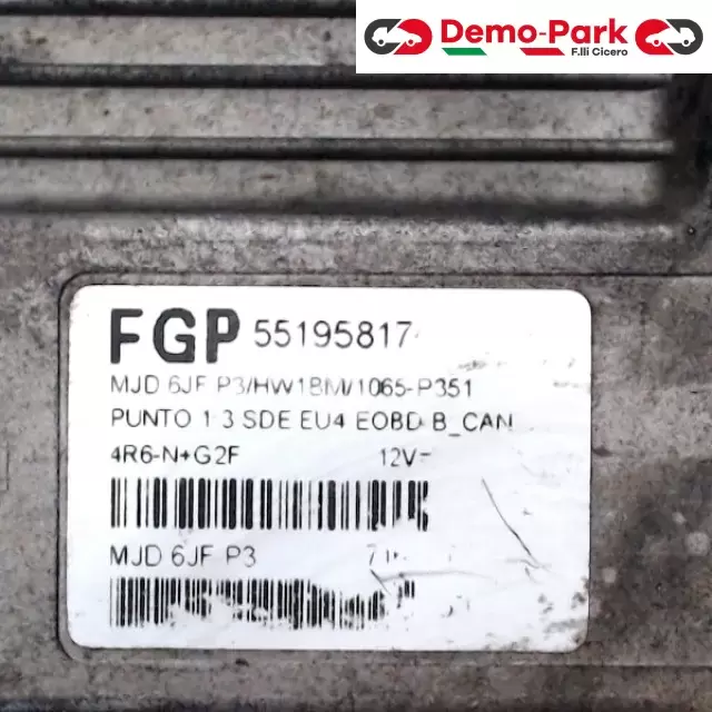 KIT ACCENSIONE  Fiat PUNTO 1.3 M.JET 55195817 / 51744897 / 51744898  1