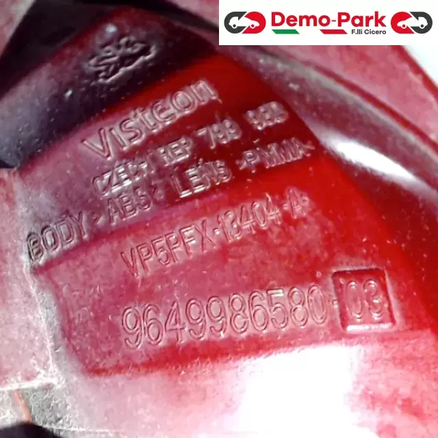 STOP DX Peugeot 207 9649986580 2