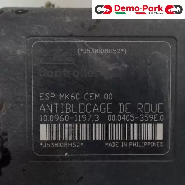 GRUPPO ABS Peugeot 207 - 1.4 B 10.0960-1197.3 / 9663945780 1