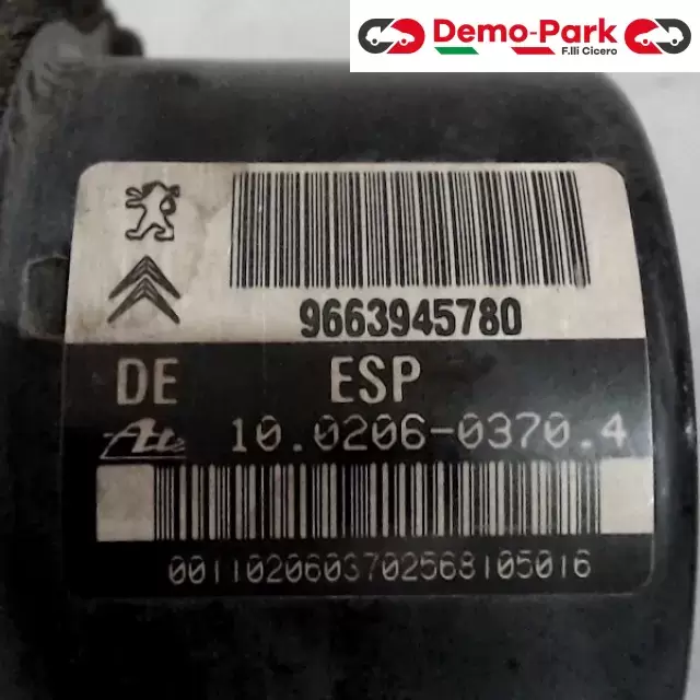 GRUPPO ABS Peugeot 207 - 1.4 B 10.0960-1197.3 / 9663945780 2