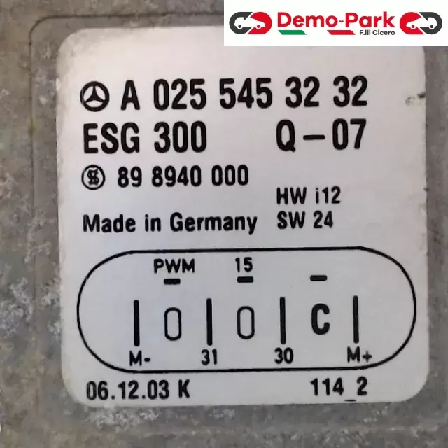 CENTRALINA VENTOLE RADIATORE Mercedes-benz CLASSE E - 320 CDI A 025 545 32 32 2