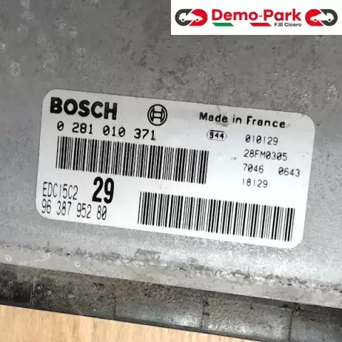 CENTRALINA MOTORE CitroЁn C5 - 2.2 HDI BOSCH 0 281 010 371      EDC15C2 9638795280 0