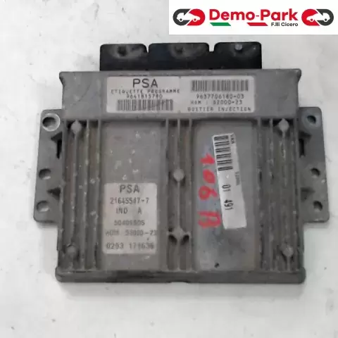 CENTRALINA MOTORE Peugeot 106 - 1.4 PSA 21645547 - 7    HOM S2000-23 0