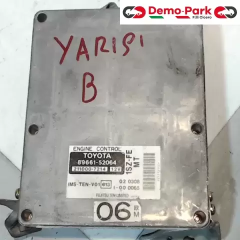 CENTRALINA MOTORE Toyota YARIS - 1.0 211000-7214  89661-52064 0