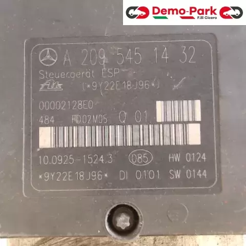 GRUPPO ABS MERCEDES C220 Mercedes-benz CLASSE C - 220 CDI A 209 545 14 32 0