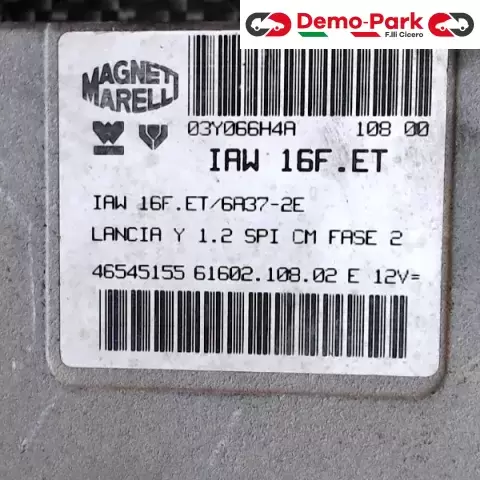 CENTRALINA MOTORE Lancia Y - 1.2 IAW 16F.ET/6A37-2E 0